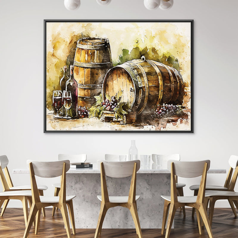 Rustic Wine Canvas