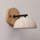GobekUsa Canopy LED Wall Light Yellow Travertine Modern Iron Bedside Lamp