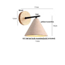 GobekUsa Canopy LED Wall Light Yellow Travertine Modern Iron Bedside Lamp