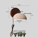 GobekUsa Canopy LED Wall Light Yellow Travertine Modern Iron Bedside Lamp