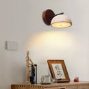 GobekUsa Canopy LED Wall Light Yellow Travertine Modern Iron Bedside Lamp