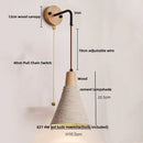 GobekUsa LED Wall Light Fixture with Pull Chain Switch - Modern Nordic Design
