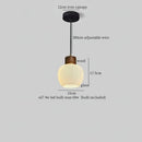 GobekUsa Glass LED Pendant Light - Modern Nordic Hanging Lamp for Home and Dining