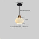 GobekUsa Glass LED Pendant Light - Modern Nordic Hanging Lamp for Home and Dining