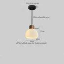 GobekUsa Glass LED Pendant Light - Modern Nordic Hanging Lamp for Home and Dining