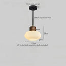 GobekUsa Glass LED Pendant Light - Modern Nordic Hanging Lamp for Home and Dining