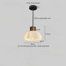 GobekUsa Glass LED Pendant Light - Modern Nordic Hanging Lamp for Home and Dining