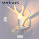 GobekUsa Deer Antler Chandelier: American Retro Resin Horn Lamps for Rustic Home Decor