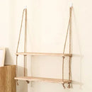 GobekUsa Rustic Wood Floating Wall Shelves - Set of 3
