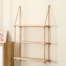 GobekUsa Rustic Wood Floating Wall Shelves - Set of 3