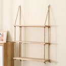 GobekUsa Rustic Wood Floating Wall Shelves - Set of 3
