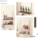 GobekUsa Rustic Wood Floating Wall Shelves - Set of 3