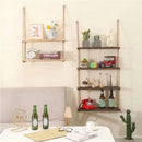 GobekUsa Rustic Wood Floating Wall Shelves - Set of 3