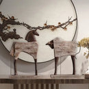 GobekUsa Horse Sculpture: Handmade Wood Grain Design, Animal Figurine for Home Decor