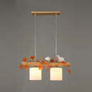 GobekUsa Modern Wood Linear Island Lighting for Restaurants - Natural Wood Island Light