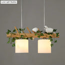 GobekUsa Modern Wood Linear Island Lighting for Restaurants - Natural Wood Island Light