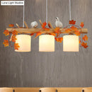 GobekUsa Modern Wood Linear Island Lighting for Restaurants - Natural Wood Island Light