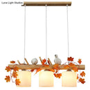 GobekUsa Modern Wood Linear Island Lighting for Restaurants - Natural Wood Island Light