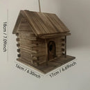GobekUsa Rustic Wooden Birdhouse for Hummingbirds & Small Birds