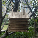 GobekUsa Rustic Wooden Birdhouse for Hummingbirds & Small Birds