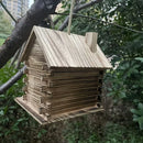 GobekUsa Rustic Wooden Birdhouse for Hummingbirds & Small Birds