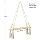 GobekUsa Rustic Wooden Wall Shelf with Hanging Plant Storage