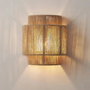GobekUsa Hemp Rope Wall Lights: Creative E27 Bulb Sconce for Bedroom, Foyer, Hotel Atmosphere