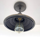 Rustic Industrial Farmhouse Ceiling Light | 7" Metal Flush Mount by The Lamp Goods
