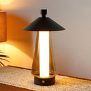 3-Way Dimmable Bedside Lamp 12"H Umbrella-shaped