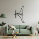 Long-EZ TOP Metal Aircraft Wall Art - NCP0288
