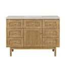 James Martin Laurent 48" Dual Mount Single Bathroom Vanity, Light Natural Oak