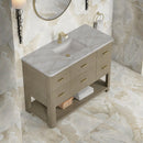 James Martin Lucian 48" Single Bathroom Vanity, Pebble Oak