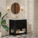 James Martin Lucian 36" Single Bathroom Vanity, Carbon Oak