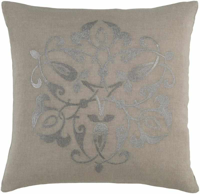 Weijland Metallic Silver Pillow Cover