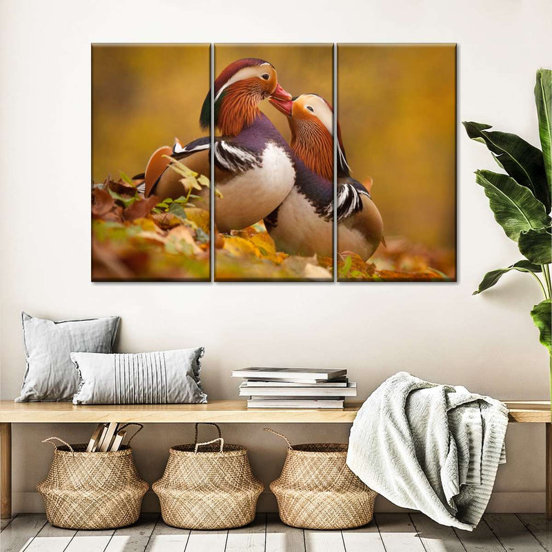 Loving Mandarin Ducks Wall Art