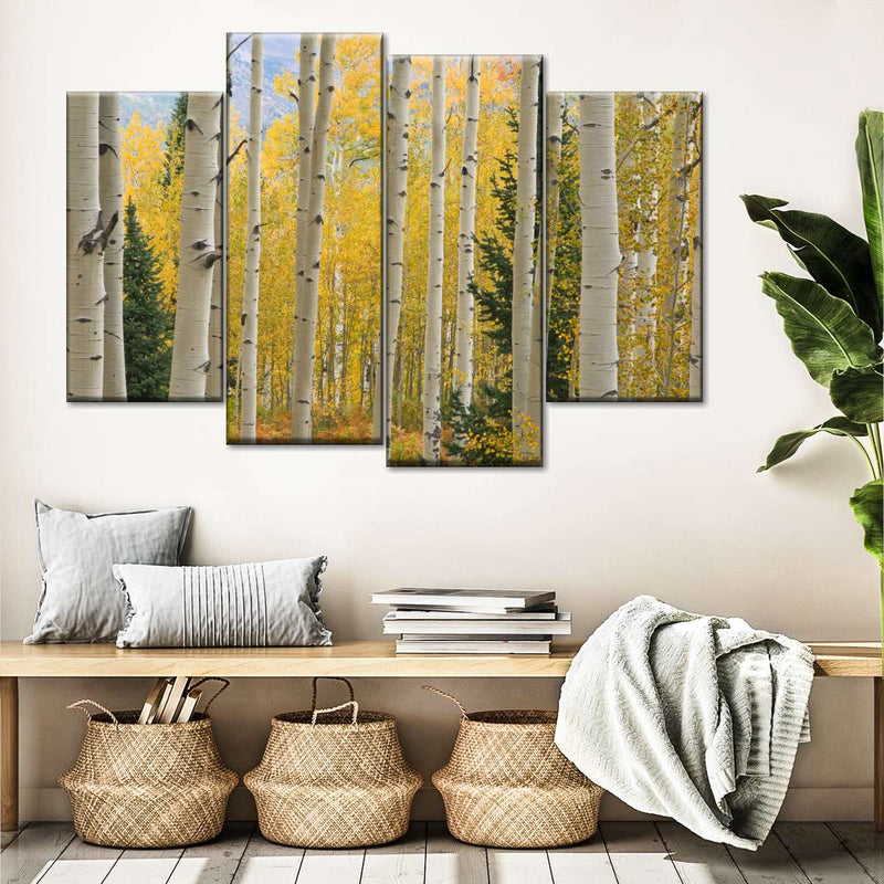 Elk Mountain Aspen Trees Wall Art