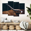 Cow Texas Longhorn Wall Art