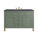 James Martin Chicago 48" Single Bathroom Vanity, Smokey Celadon