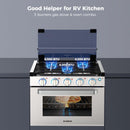Camplux 17" RV Oven W/3 Burners Cooktop