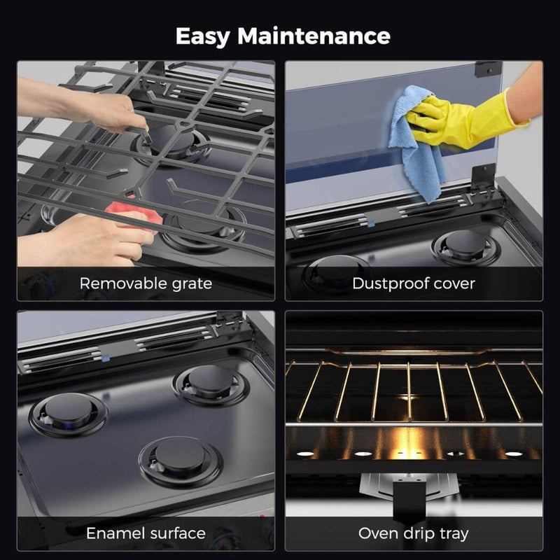 Camplux 17" RV Oven W/3 Burners Cooktop