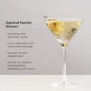 Admiral Crystal Martini Glasses by Viski