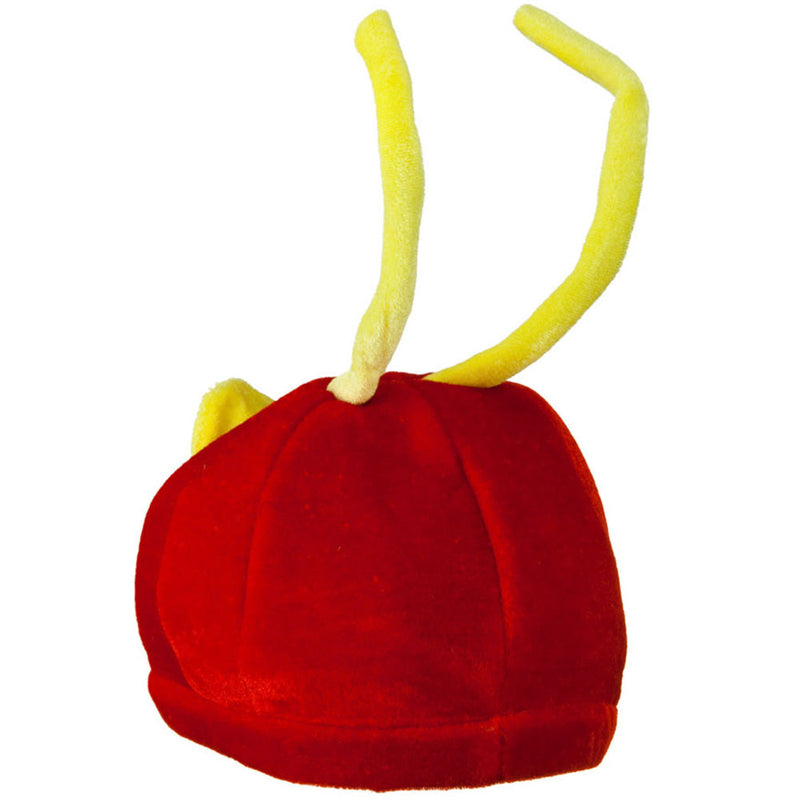 Red Yellow Velvet Birds Hat