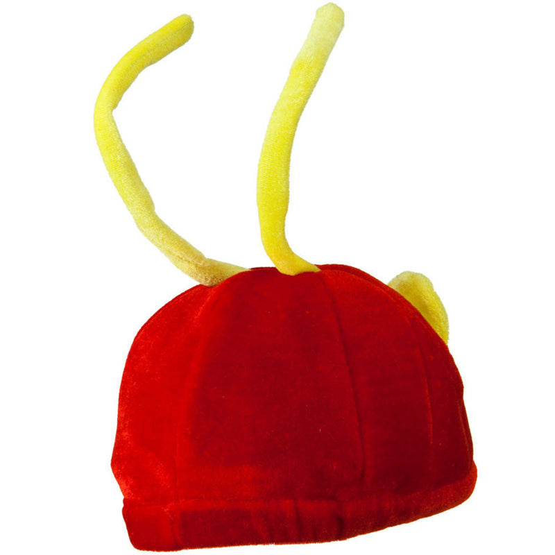 Red Yellow Velvet Birds Hat