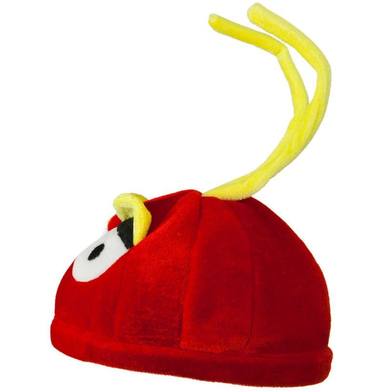 Red Yellow Velvet Birds Hat