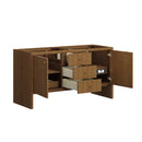 James Martin Hudson 60" Double Bathroom Vanity, Honey Oak