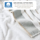 Decorative Cotton Stripe Bath Towel Set - Noelle Collection by Great Bay Home