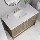 James Martin Emmeline 48" Single Bathroom Vanity, Pebble Oak