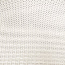 White Wicker Foldable Patio Balcony Table with Adjustable Clamps