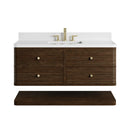James Martin Allamari 48" Floating Single Bathroom Vanity, Sable