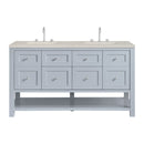 James Martin Breckenridge 60" Double Bathroom Vanity, Serenity Blue